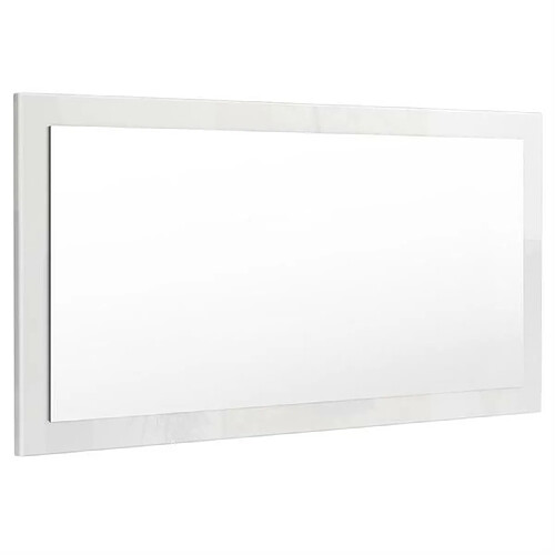 Mpc Miroir Laqué Blanc 110 Cm