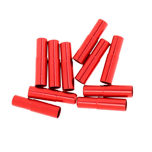 10Pcs Alloy Bicycle Bike Brake Cable Housing End Caps Cover 5mm Red