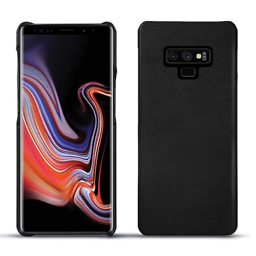 Coque cuir Samsung Galaxy Note9 - Coque arrière - Negre poudro ( Pantone #111212 ) - NOREVE