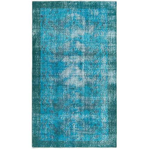 Vidal Tapis de laine 201x114 Bleu Ultra Vintage