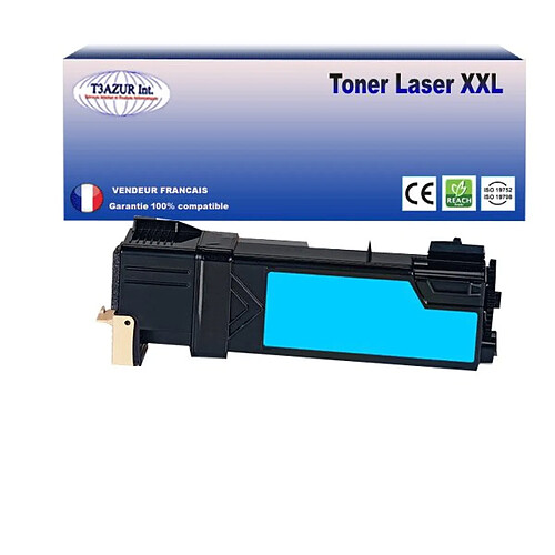 Toner compatible Xerox Phaser 6128, 6128MFP (106R01452) Cyan- 2 500 pages - T3AZUR