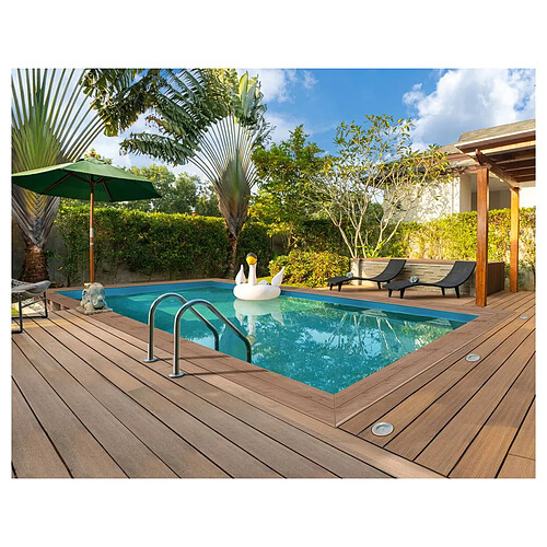 Habitat Et Jardin Piscine bois rectangle Panama - 6.20 x 4.10 x 1.45 m