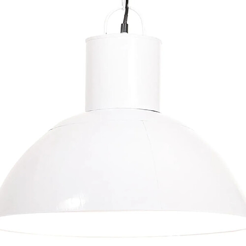 vidaXL Lampe suspendue 25 W Blanc Rond 48 cm E27