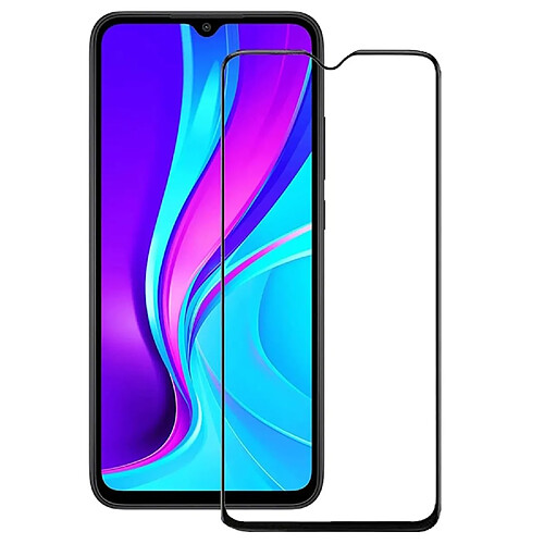 Evelatus Full Cover 2.5D Verre Xiaomi Redmi 9 (2020) Antistatique / Colle Japon Noir