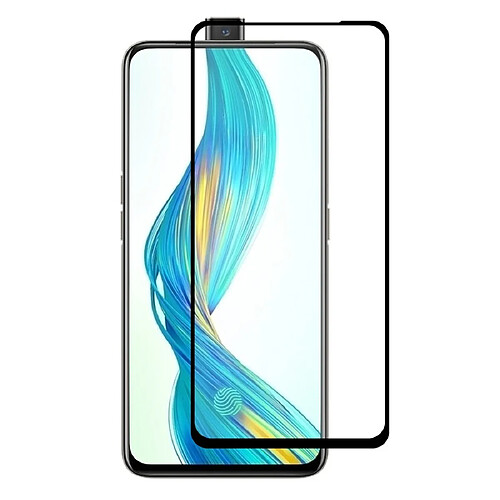 Wewoo Film de verre trempé Chapeau-Prince Full Glue 0.26mm 9H 2.5D de couverture de pour OPPO Realme X