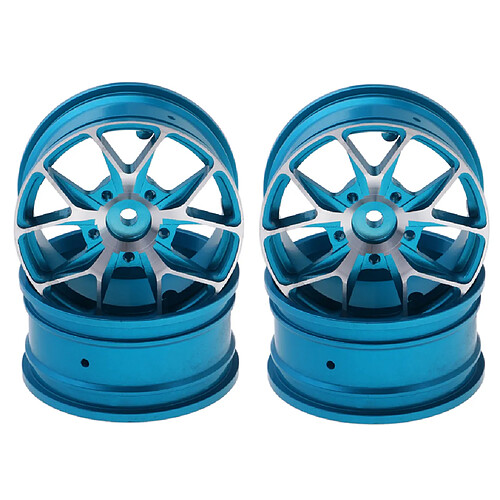 01:10 rc drift modèles de voiture 52mm moyeu de jante de roue hexagonale pour sakura d4 d3 xi cs bleu