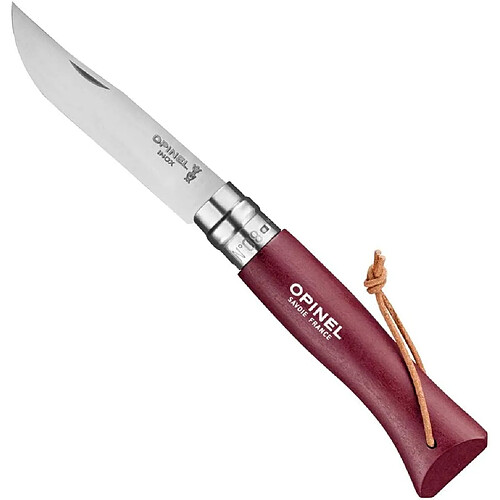 Couteau Opinel Baroudeur Colorama - N8 Grenat