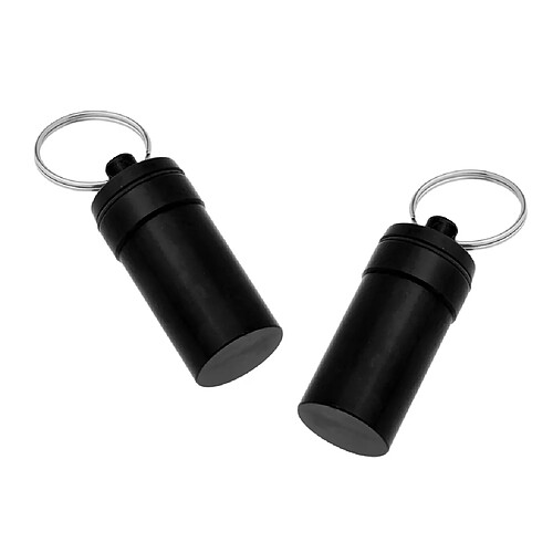 2 pièces mini portable étanche pilule boîte à capsules conteneur contenant pendentif vert