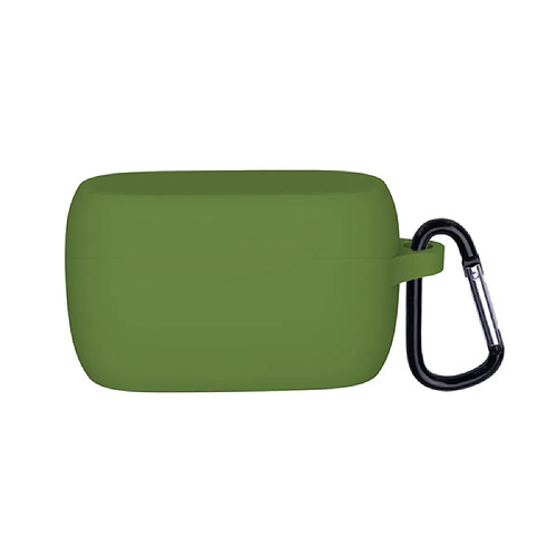 Coque en silicone avec boucle anti-perte herbe verte pour votre Jabra Elite 3