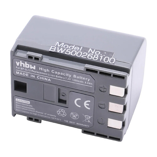 vhbw batterie compatible avec CANON DC310 / DC320 / DC330 etc. camcorder, remplace BP-2L12 BP-2L13 BP-2L14