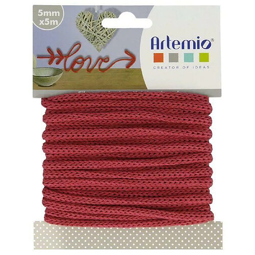 Artemio Fil à tricotin 5 mm x 5 m - rouge