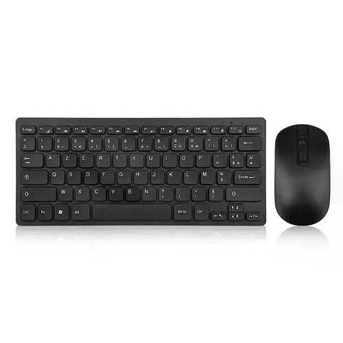 Ensemble clavier souris sans fil 2.4G - Kit clavier et souris sans fil pour Windows - AZERTY