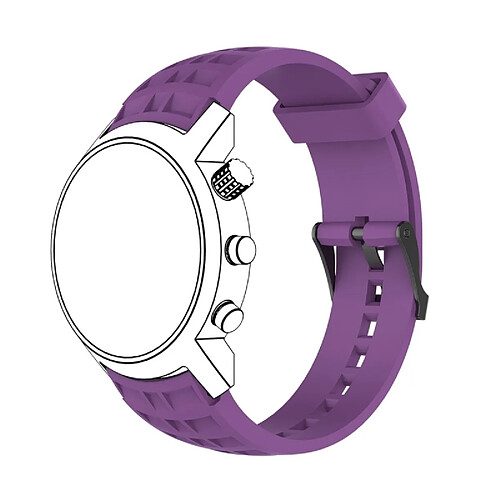 Wewoo Bracelet pour montre connectée Dragonne de remplacement en silicone SUUNTO Terra Violet