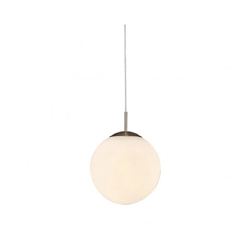 Luminaire Center Suspension Miranda Nickel satiné 1 ampoule 45cm