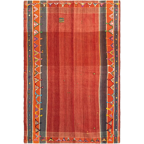 Vidal Tapis de laine 220x148 rouge Jajim