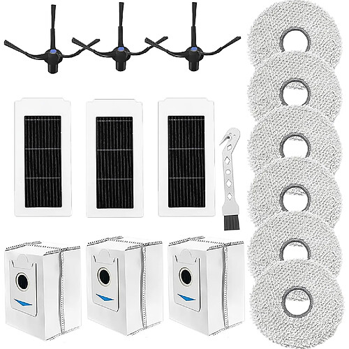 INF Kit d'accessoires pour aspirateur robot Ecovacs Deebot X5 Omni, X5 Pro