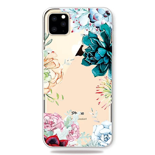 Wewoo Coque Souple Motif d'impression cas de couverture de téléphone cellulaire TPU pour iPhone 11 Pro la fleur de pierre