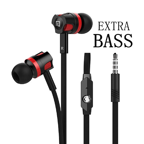 GUPBOO Casque Extra Bass Casque filaire 3,5 mm Casque de style nouilles Casque de sport auriculare pour Samsung