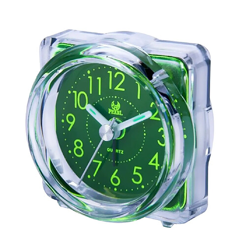 Mini Voyage Horloge Gradient Son Bureau Réveil Snooze Veilleuse 4 # Vert