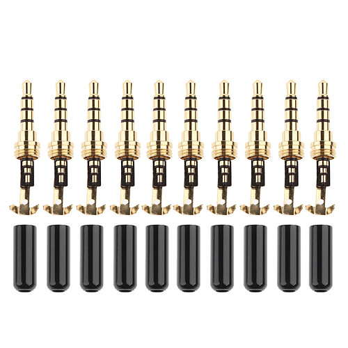 10x Universel 6.35mm 1/4 Pouce Plug À 3.5mm 1/8 Pouce Jack Plaqué Or AUX Stéréo Audio Casque Écouteur Jack Adaptateur Convertisseur Connecteur