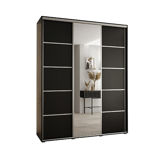 Abiks Meble Armoire DAVOS 5 À Portes Coulissantes 235,2/180/60 3 Portes