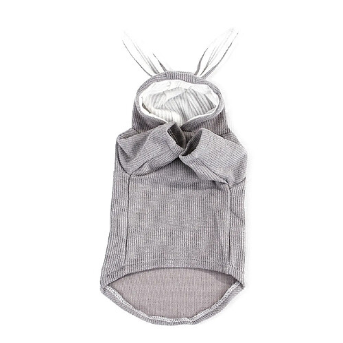 Wewoo Sweat-shirt chatjoli teddychienoreilles de lapintaille XL Gris