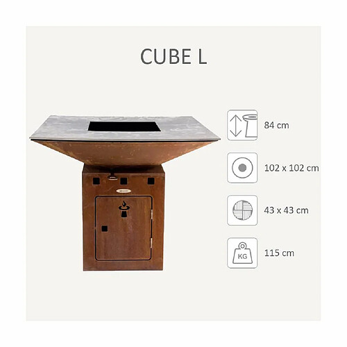 Remundi Barbecue brasero Cube L