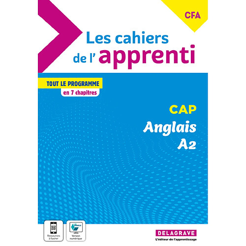 Anglais CAP, CFA A2 : tout le programme en 7 chapitres