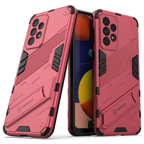 Coque en TPU antichoc avec béquille rose pour votre Samsung Galaxy A33 5G