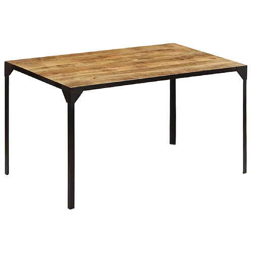 vidaXL Table à manger 140x80x76 cm Bois de manguier massif