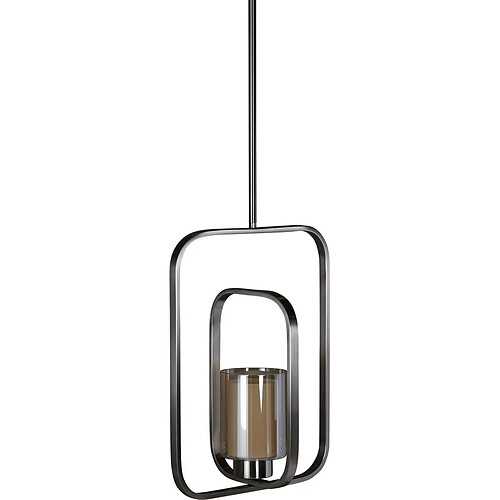 Venture Home Suspension en verre et acier Aludra.