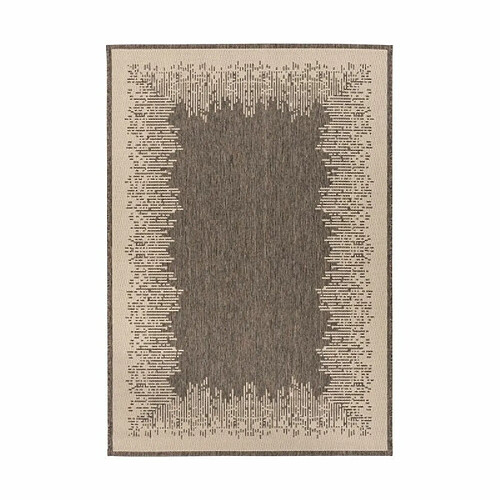 Paris Prix Tapis Imprimé à Poils Courts Splash Marron 200 x 290 cm