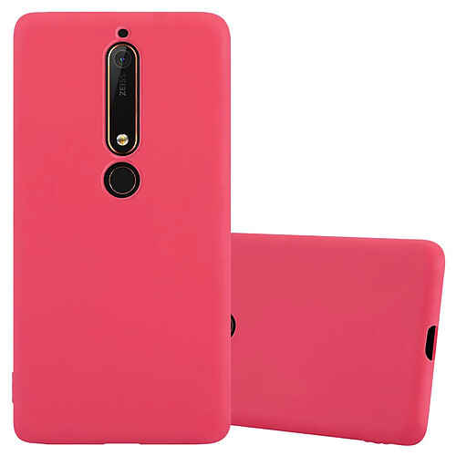 Cadorabo Coque Nokia 6,1 Etui en Rouge