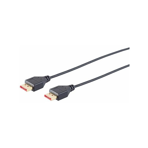 shiverpeaks BASIC-S Câble DisplayPort 1.4, slim, 1,0 m, noir ()