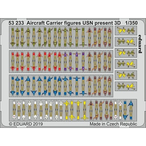 Aircraft Carrier figures USN present 3D - 1:350e - Eduard Accessories