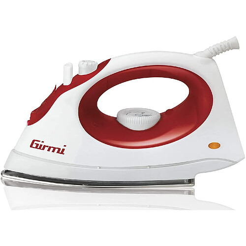 Girmi ST01 Fer à repasser à sec ou à vapeur Semelle en acier inoxydable Rouge, Blanc 1800 W