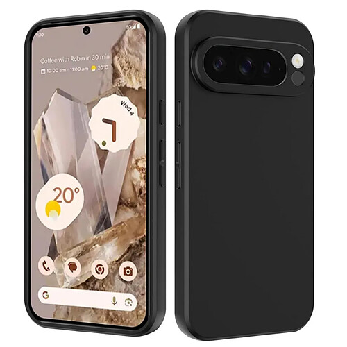 Htdmobiles Coque pour Google Pixel 9 Pro XL - housse etui silicone gel fine + verre trempe - NOIR