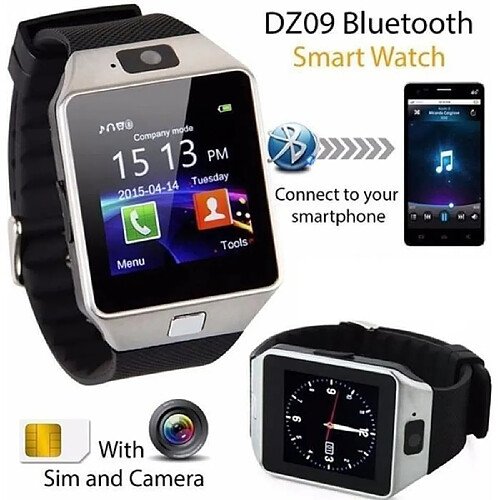 NC MONTRE BLUETOOTH - MONTRE CONNECTEE - MONTRE INTELLIGENTE Hot vente intelligente Montre Bluetooth DZ09 intelligente Wearable Watch