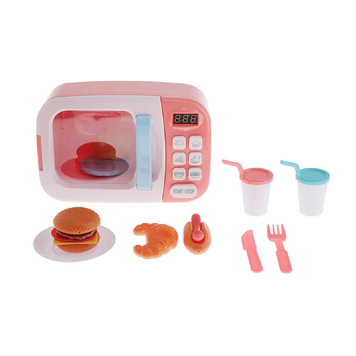 four micro-ondes électrique rôle préscolaire enfant cuisine batterie de cuisine setset rose