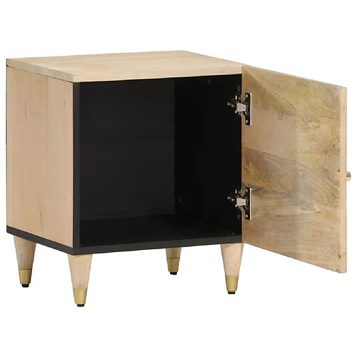 Maison Chic Table de chevet | Table de nuit 40x33x46 cm Bois de manguier solide -GKD62759