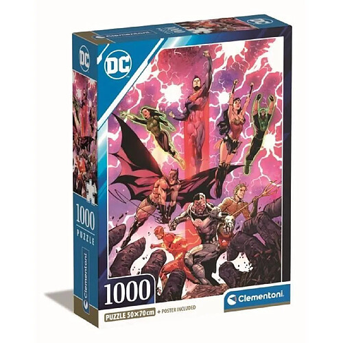 Clementoni - 1000p DC Comics - 70 x 50 cm - Avec poster