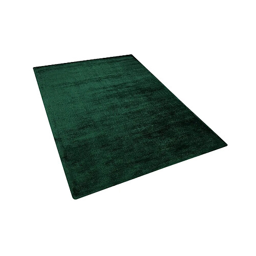 Beliani Tapis en viscose vert foncé 140 x 200 cm GESI II