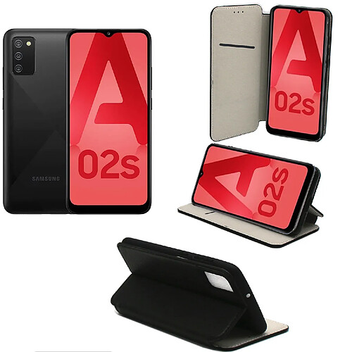 Xeptio Samsung Galaxy A02S Etui / Housse pochette protection noir