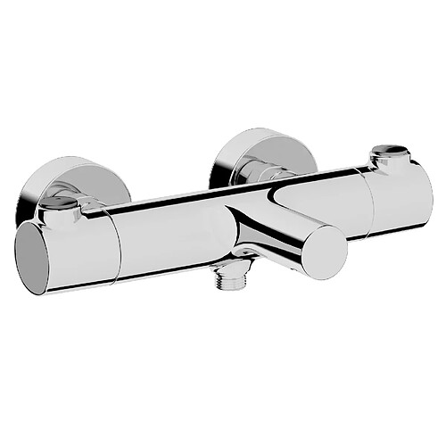 Mitigeur bain douche thermostatique Vitra AQUAHEAT design rond chromé