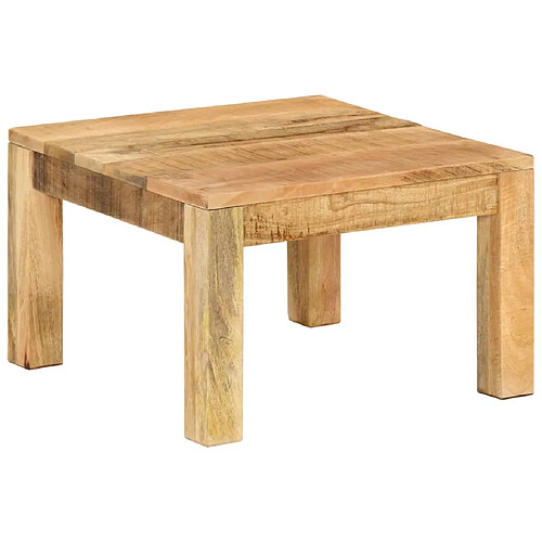 vidaXL Table basse 55x55x35 cm Bois de manguier massif