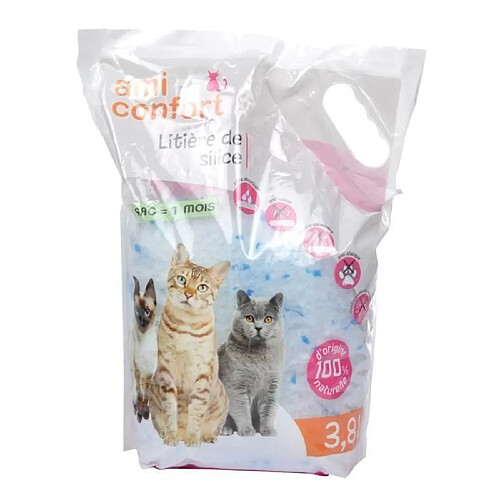 Litiere silice - 3,8 L - Pour chat