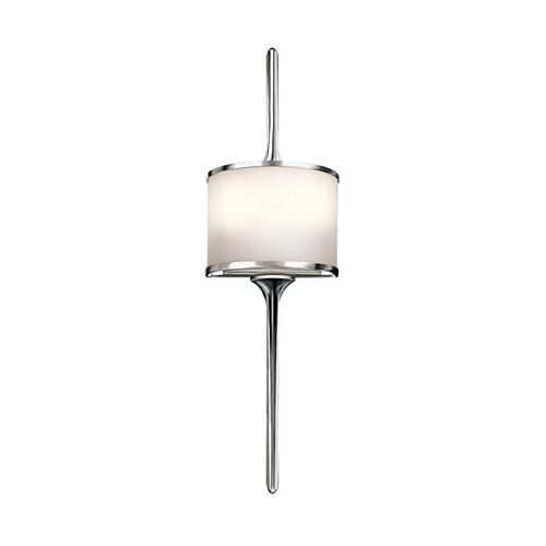 Elstead Lighting Applique murale Salle de bains Mona Acier Chrome poli