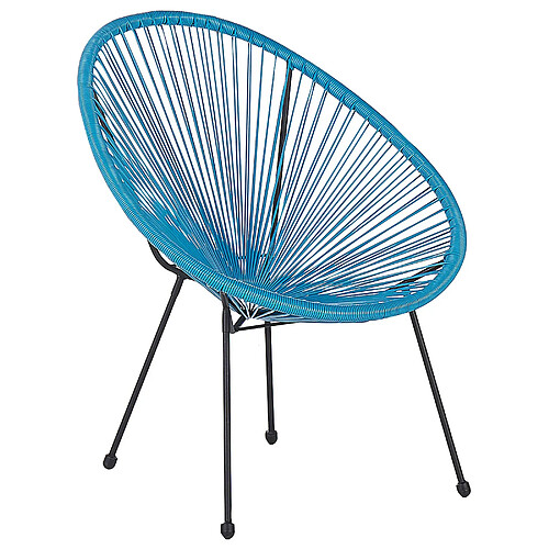 Beliani Chaise de jardin ACAPULCO II Bleu