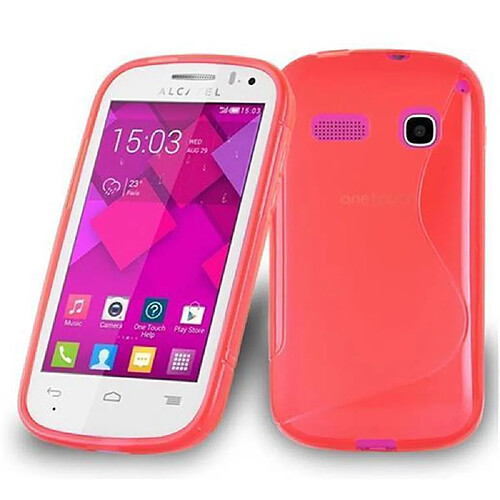 Cadorabo Coque Alcatel OneTouch POP C3 Etui en Rouge