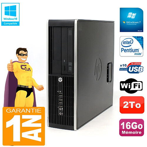 PC HP Compaq Pro 6200 SFF Intel G840 RAM 16Go 2To Graveur Wifi W7 · Occasion